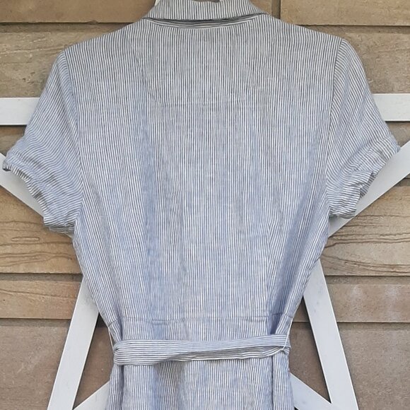 Quince Midi 100% European Linen Dress Cottage Core - Picture 6 of 9